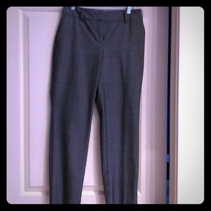 Curvy Gray Ann Taylor Straight Leg Pants